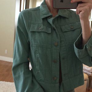 Nasty Gal TEAL Jean Jacket NEVER WORN! Super soft